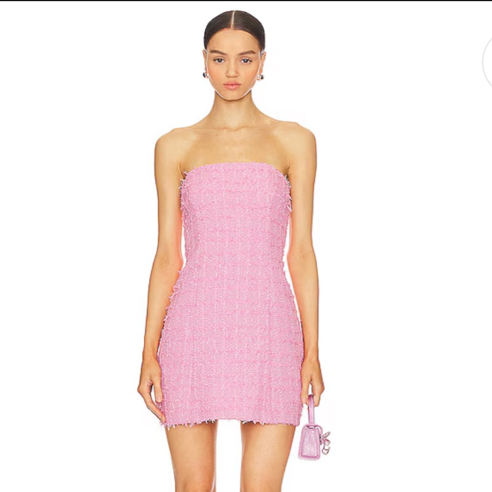 Amanda Uprichard Kelsey Dress in Pink